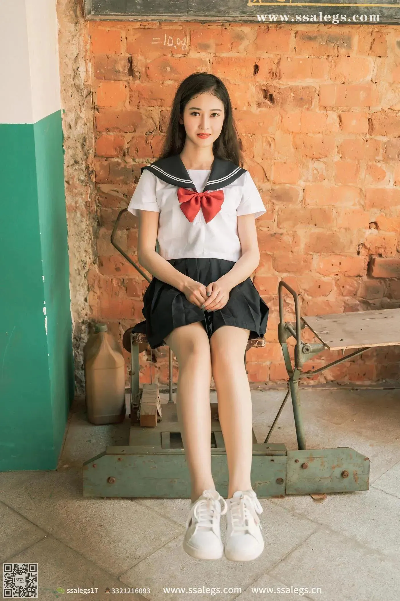 [SSA丝社]超清写真 NO.422 漫漫白色jk制服肉丝写真(下) [84P]插图2